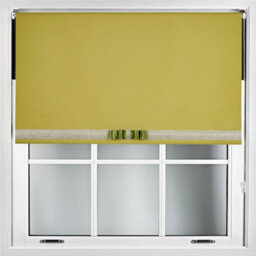 Green Blackout Roller Blind With Silver Diamante & Green Bow Free Cut Down Service By Furnished - (W)60Cm X (L)210Cm - thumbnail 1