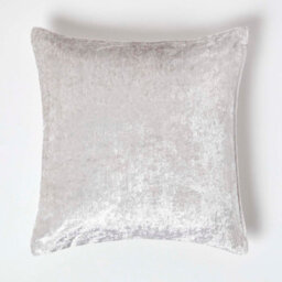 Homescapes Champagne Luxury Crushed Velvet Cushion Cover, 45 X 45 Cm