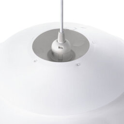 Beliani Pendant Lamp White Plastic Globe Mid-Century Modern Ceiling Light, W40 X H170Cm - thumbnail 5