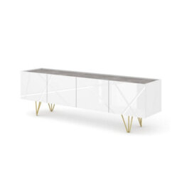 Arte Space Tv Cabinet In White W180Cm X H56Cm X D42Cm - thumbnail 1