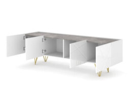 Arte Space Tv Cabinet In White W180Cm X H56Cm X D42Cm - thumbnail 2