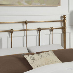 SlumberWorx Bayford Traditional Antique Brass Small Double Metal Bed Frame - thumbnail 3