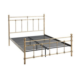 SlumberWorx Bayford Traditional Antique Brass Small Double Metal Bed Frame - thumbnail 6