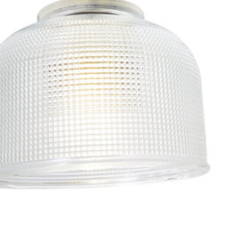 Happy Homewares Modern Domed Transparent Etched Glass Pendant Lighting Shade - 15Cm - thumbnail 5