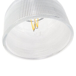 Happy Homewares Modern Domed Transparent Etched Glass Pendant Lighting Shade - 15Cm - thumbnail 8