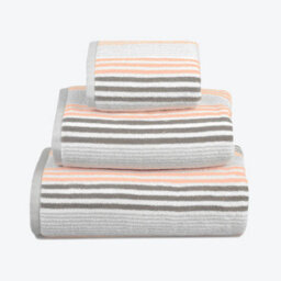 Allure Bath Fashions Merlin Striped Hand Towel - Blush Pink
