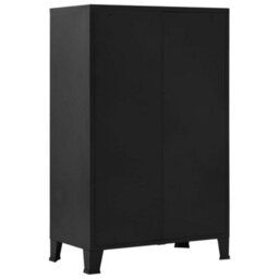 Berkfield Office Cabinet With Mesh Doors Industrial 75X40X120 Cm Steel - thumbnail 3