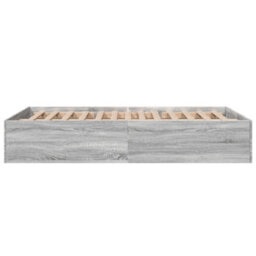 Berkfield Bed Frame Without Mattress Grey Sonoma 135X190 Cm Double - thumbnail 5