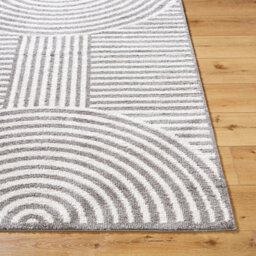Livabliss Fossay Shaggy-Washable Beige Charcoal Modern Hig Pile Living Bedroom Rug 160 X 213 Cm Easy Care, Non Shedding - thumbnail 5