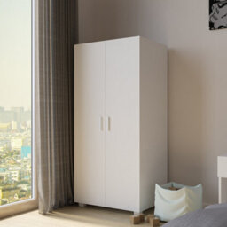Urbn-Living Urbnliving 130Cm Height Kids Bedroom Furniture White Wardrobe Storage - thumbnail 3