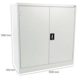 Single-Unit Cabinet 450X1000X1060 mm Grey - Manutan Expert - thumbnail 2