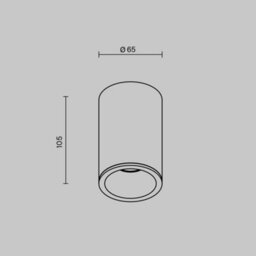 Luminosa Lighting Luminosa Zoom 10.5Cm Round Outdoor Surface Mounted Downlight White Ip65 1Xgu10 - thumbnail 3