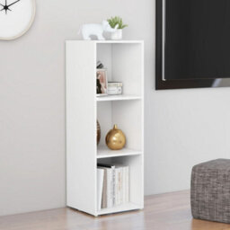 Berkfield Tv Cabinet White 107X35X37 Cm Engineered Wood - thumbnail 4