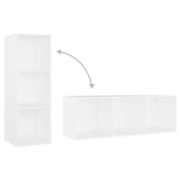Berkfield Tv Cabinet White 107X35X37 Cm Engineered Wood - thumbnail 8