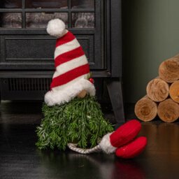 Samuel Alexander 48Cm Red And White Christmas Tree Sitting Gonk With Dangly Legs And Striped Hat - thumbnail 7