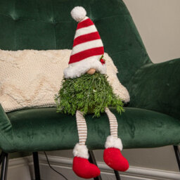 Samuel Alexander 48Cm Red And White Christmas Tree Sitting Gonk With Dangly Legs And Striped Hat - thumbnail 3