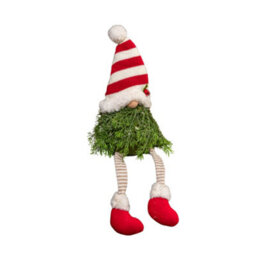 Samuel Alexander 48Cm Red And White Christmas Tree Sitting Gonk With Dangly Legs And Striped Hat - thumbnail 8