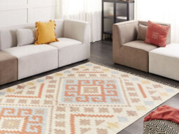 Beliani Rug Atan Multicolour 200 X 300 Cm Cotton Kilim - thumbnail 2
