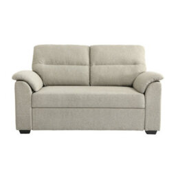 Tivoli 2 Seater Pull-Out Sofa Bed In Luxury Boucle Woven Fabric Oatmeal - thumbnail 7
