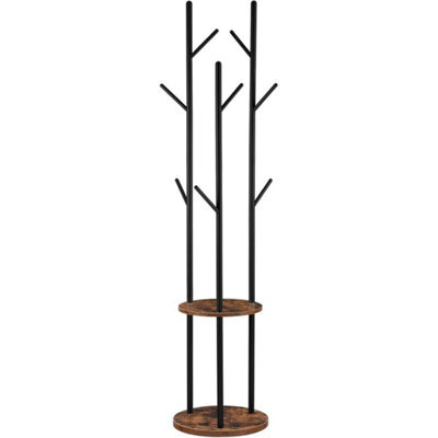 Freestanding Coat Stand Rack Hallway With 8 Hooks - image 1