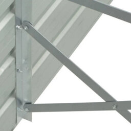 Berkfield Raised Garden Bed 320X40X77 Cm Galvanised Steel Grey - thumbnail 5