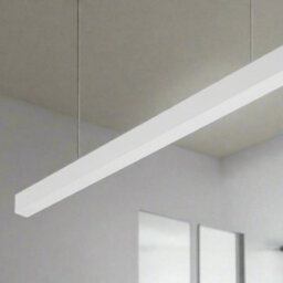 CGC Lighting Cgc Luna White Linear Led Suspended Ceiling Light Pendant 1.2M 4000K Natural White Led