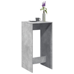Berkfield Bar Table Concrete Grey 51X50X103.5 Cm Engineered Wood