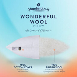 Slumberdown Wonderful Wool Mediumweight Duvet - Ideal For All-Year Comfort & 2 Wool Pillows - thumbnail 9