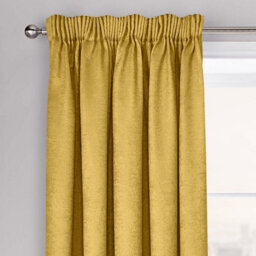 Velosso Westwood Dimout Pencil Pleat Curtains - Ochre