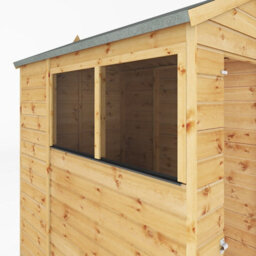 Waltons 6X4 Shiplap Apex Wooden Shed Customisable Layout Tongue And Groove Floor Single Door Felt Included - thumbnail 5