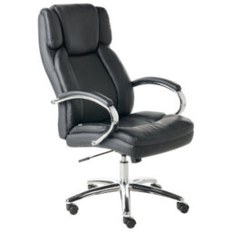 Beliani Executive Chair Honor Faux Leather Black - thumbnail 4