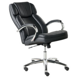 Beliani Executive Chair Honor Faux Leather Black - thumbnail 6