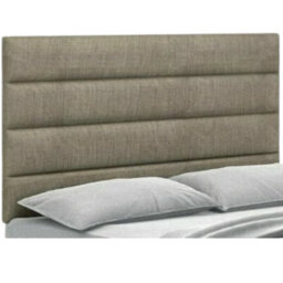"Urban Textures Luxury 20"" High Linen Fabric Upholstered Sierad Design Bed Headboard - Sand"