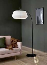 Nordlux Dicte Textile Floor Lamp Hand Pleated White,mains - thumbnail 4