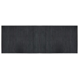 Berkfield Modern Rug Rectangular Grey 70X200 Cm Bamboo