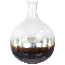 Beliani Flower Vase Razala Glass 40 Cm Multicolour