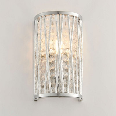 Pagazzi Lighting Pagazzi Marissa Chrome & Crystal Wall Light - image 1