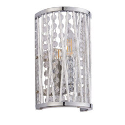 Pagazzi Lighting Pagazzi Marissa Chrome & Crystal Wall Light - thumbnail 7