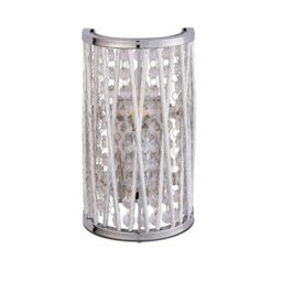Pagazzi Lighting Pagazzi Marissa Chrome & Crystal Wall Light - thumbnail 3