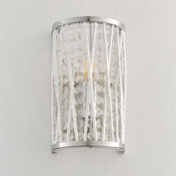Pagazzi Lighting Pagazzi Marissa Chrome & Crystal Wall Light - thumbnail 2