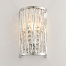 Pagazzi Lighting Pagazzi Marissa Chrome & Crystal Wall Light - thumbnail 1