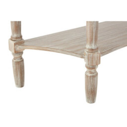 Orsina Grey & Rustic Design  Rounded Console Table For Hallway, Pine Wood Wood Table For Home And Office Décor - thumbnail 9
