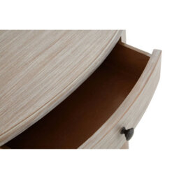 Orsina Grey & Rustic Design  Rounded Console Table For Hallway, Pine Wood Wood Table For Home And Office Décor - thumbnail 8
