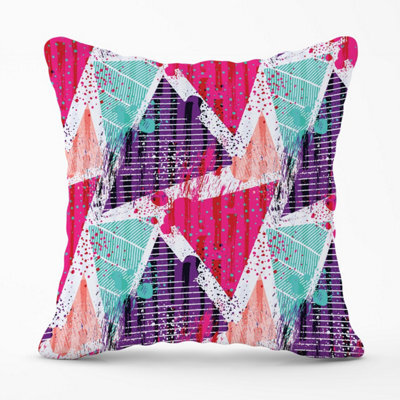 Warren Reed Designer Shabby Geometric Pattern Outdoor Cushion 45Cm X 45Cm - image 1