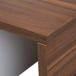 Beliani Tv Stand, White And Light Brown Mdf, Extending Top For Tvs Up To 70 Inch - - thumbnail 6