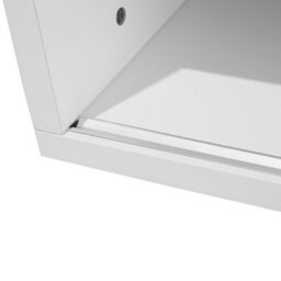 Beliani Tv Stand, White And Light Brown Mdf, Extending Top For Tvs Up To 70 Inch - - thumbnail 7