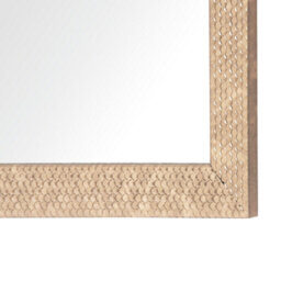 Beliani Wall Mirror Ajaccio 50 Cm 130 Cm Brass - thumbnail 5