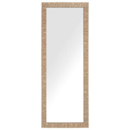 Beliani Wall Mirror Ajaccio 50 Cm 130 Cm Brass