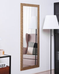 Beliani Wall Mirror Ajaccio 50 Cm 130 Cm Brass - thumbnail 2