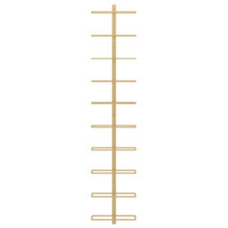 Walplus Wall-Mounted Wine Rack For 10 Bottles Gold Metal - thumbnail 4